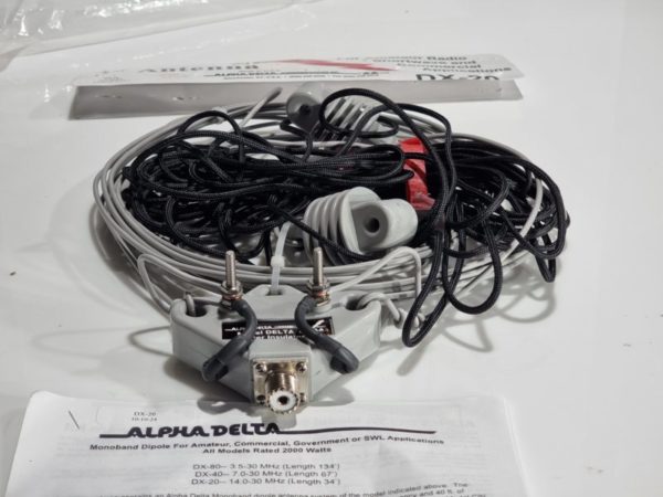 Alpha Delta DX-20 Single Band Full Size Dipole Antenna