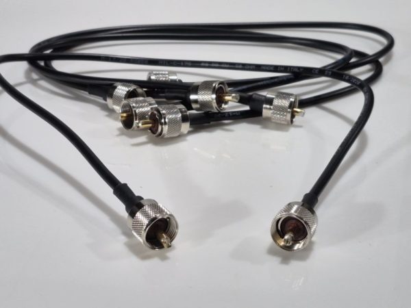 RadioTel RG58C/U MIL-C-17G (60cm) 2 x Patch Leads