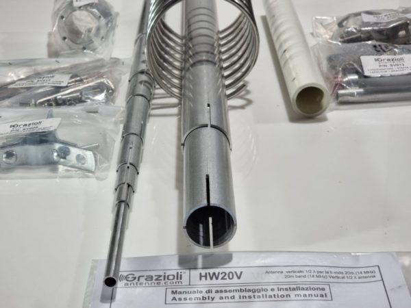 Grazioli HW20V 20m Base Vertical Antenna 3kW