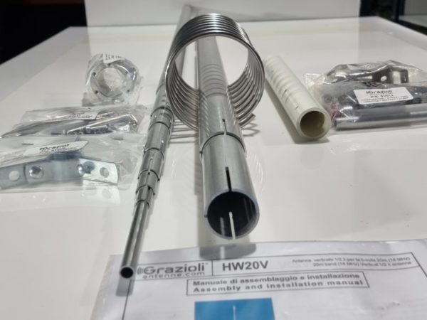 Grazioli HW20V 20m Base Vertical Antenna 3kW - Image 3