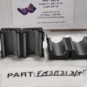 Palomar FSB31-3/4" RFI Range 1-300MHz Snap ON Ferrite Bead