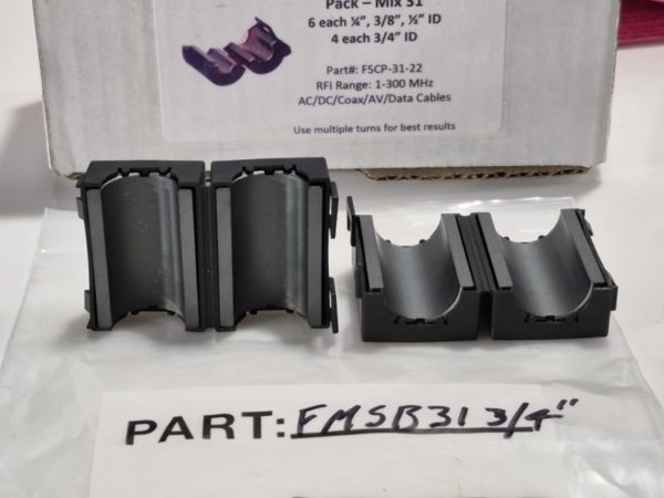 Palomar FSB31-3/4" RFI Range 1-300MHz Snap ON Ferrite Bead