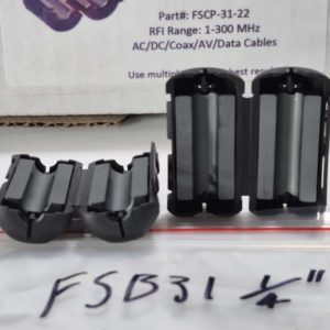 Palomar FSB31-1/4" RFI Range 1-300MHz  Snap On Ferrite Bead